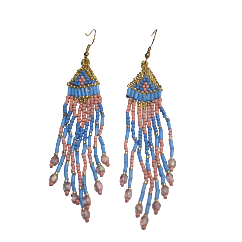 Beaded Tribal Earrings