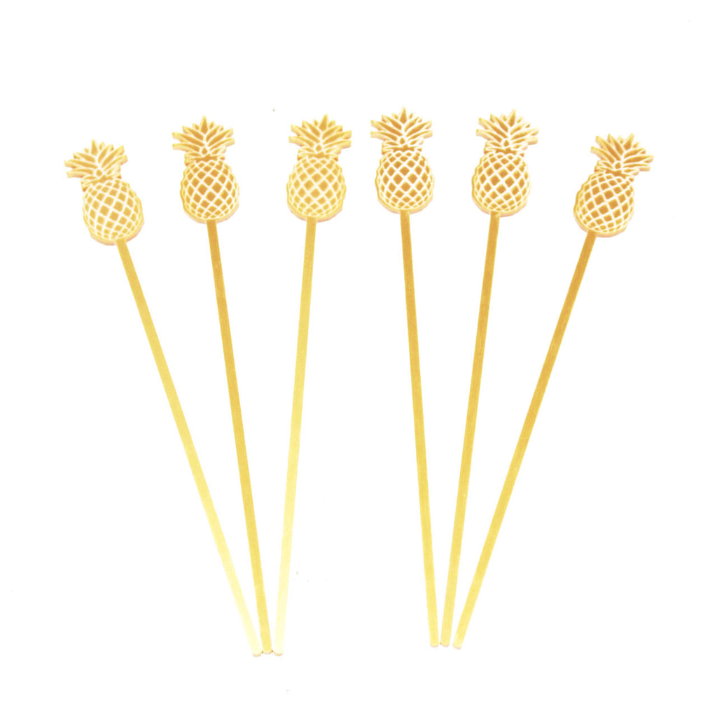 Gold Drink Stirrers- Nautical, Pineapple, Tropical and More!