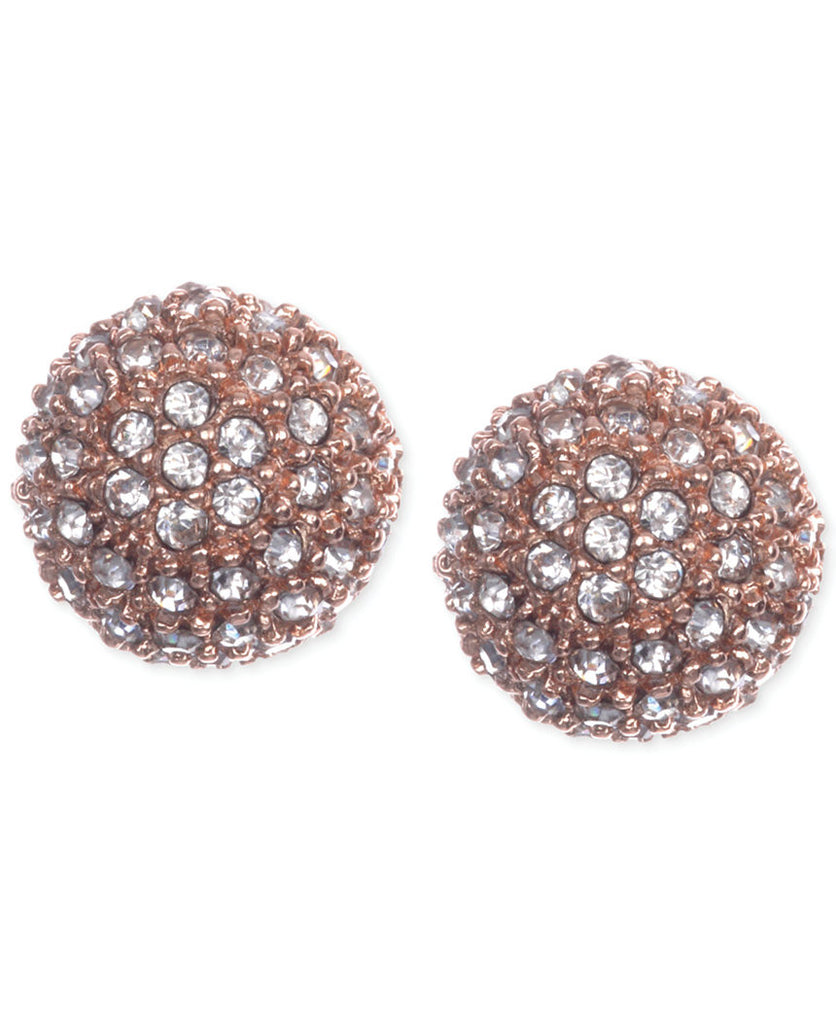 Crystal Disco Ball Stud Earrings